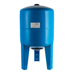 Расширительный бак для водоснабжения (гидроаккумулятор) STOUT STW-0002, вертикальный, 50 л., синий - изображение | Океан тепла