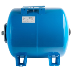 Расширительный бак для водоснабжения (гидроаккумулятор) STOUT STW-0003, горизонтальный, 50 л., синий - изображение | Океан тепла