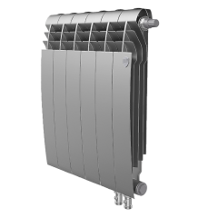 Биметаллический радиатор Royal Thermo BiLiner 500 VD Silver Satin секций 4