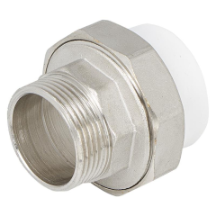 Муфта комб.разъём.(американка) с наружной резьбой  20x1"  Valfex