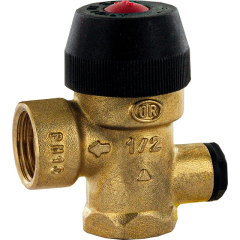 Клапан предохранительный для отопления с вых. под манометр STOUT 3 бар 1/2"x1/2х1/4" (488.130)