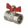 VALTEC Кран шаровый COMPACT,рукоятка-бабочка, 3/4" ВР х 3/4" ВР, латунь - изображение | Океан тепла