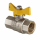 VALTEC Кран шаровый VALGAS газовый,рукоятка-бабочка, 3/4" ВР х 3/4" ВР, латунь - изображение | Океан тепла