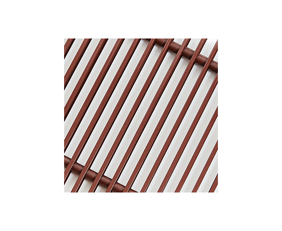 Решетка рулонная окраска цвет RAL TECHNO 370мм*3000мм (коричневый) - изображение | Океан тепла