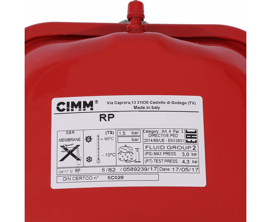 Расширительный бак на отопление CIMM RP 200, 12 л. - изображение 2 | Океан тепла