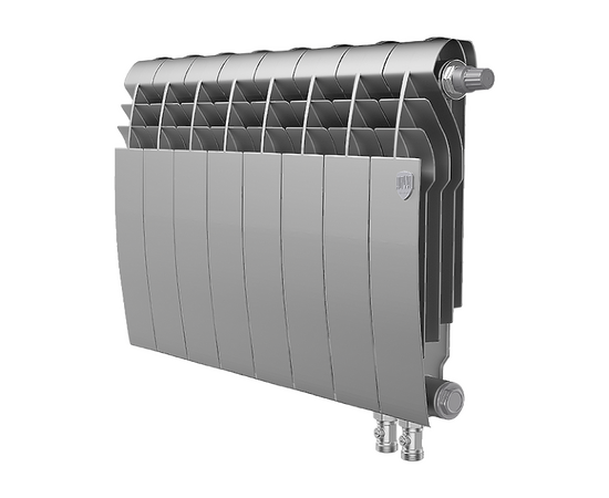 Биметаллический радиатор Royal Thermo BiLiner 350 VD Silver Satin секций 4