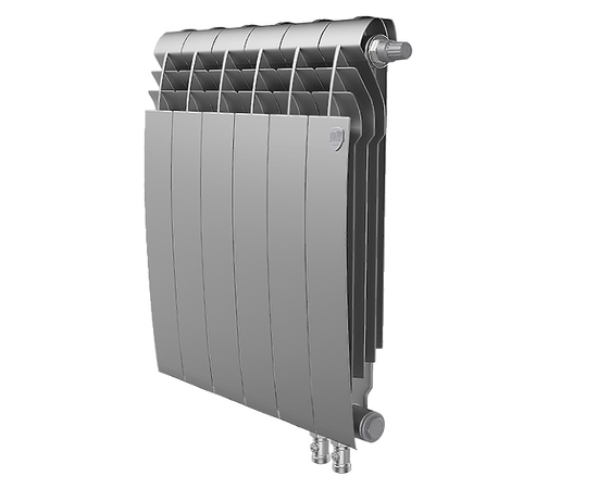 Биметаллический радиатор Royal Thermo BiLiner 500 VD Silver Satin секций 6