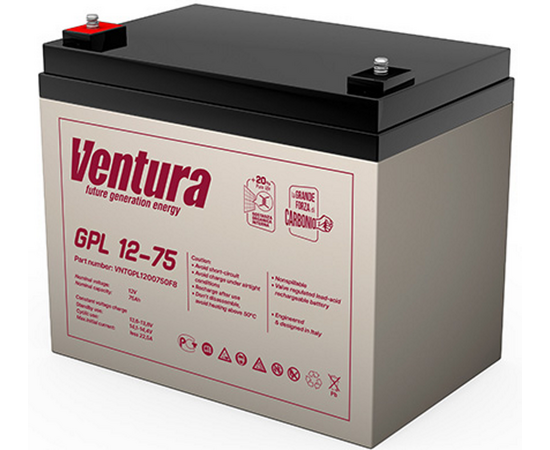 Аккумуляторная батарея Ventura GPL 12-75 - изображение | Океан тепла