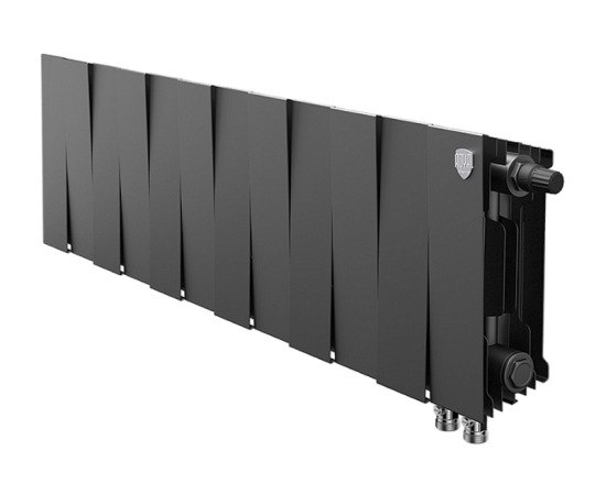 Биметаллический радиатор Royal Thermo PianoForte Noir Sable 200VD/100 секций 12