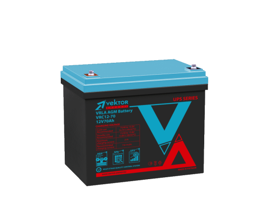 Аккумуляторная батарея Vektor Carbon VRC 12-70