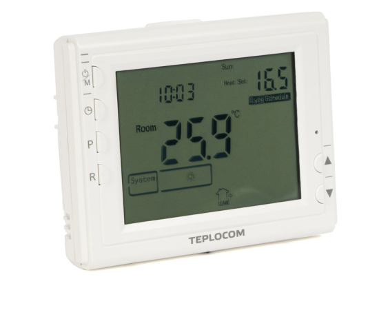 Встраиваемый программируемый комнатный термостат TEPLOCOM TS-Prog-220/3A