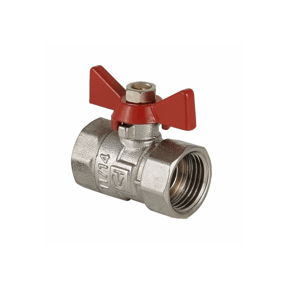 VALTEC Кран шаровый COMPACT,рукоятка-бабочка, 3/4" ВР х 3/4" ВР, латунь - изображение | Океан тепла