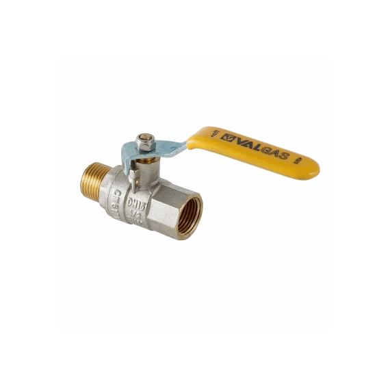 VALTEC Кран шаровый VALGAS газовый, 1/2" ВР х 1/2" НР, латунь - изображение | Океан тепла