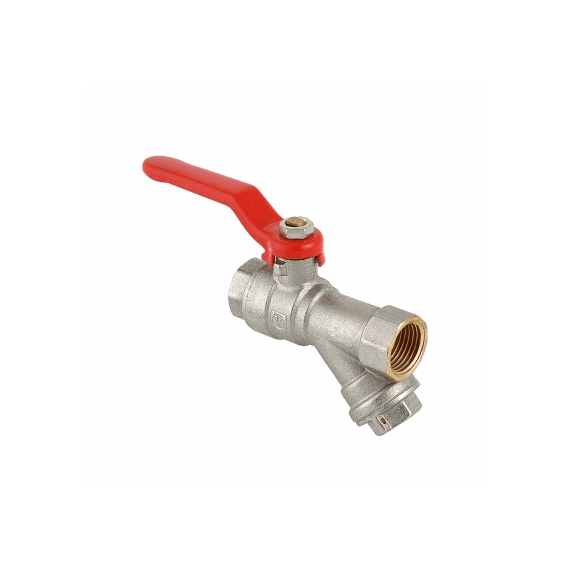VALTEC Кран шаровый со встроенным фильтром, 3/4" ВР х 3/4" ВР, латунь - изображение | Океан тепла