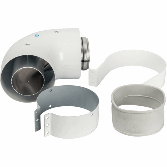 Колено подключения STOUT 90° коаксиальное Ø60/100 (совместимо с Vaillant, Protherm) - изображение | Океан тепла