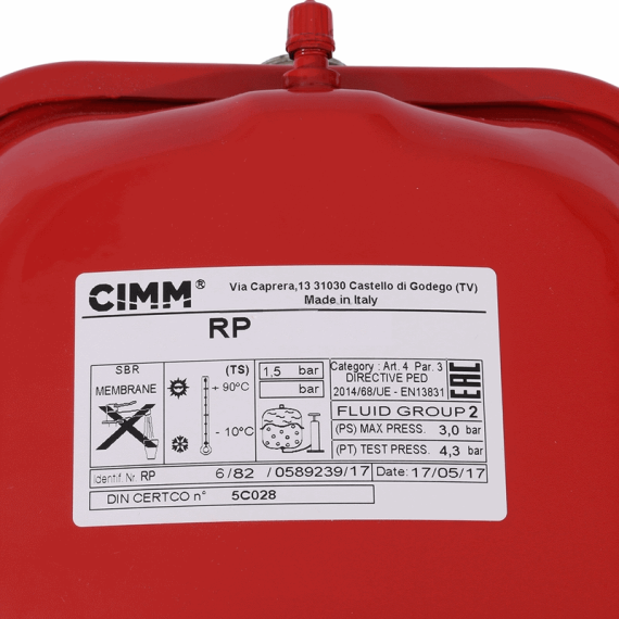 Расширительный бак на отопление CIMM RP 200, 12 л. - изображение 2 | Океан тепла