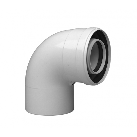KHG71405971- BAXI Коаксиальный отвод PP 87°, диам. 60/100 мм для конденсационных котлов - изображение | Океан тепла