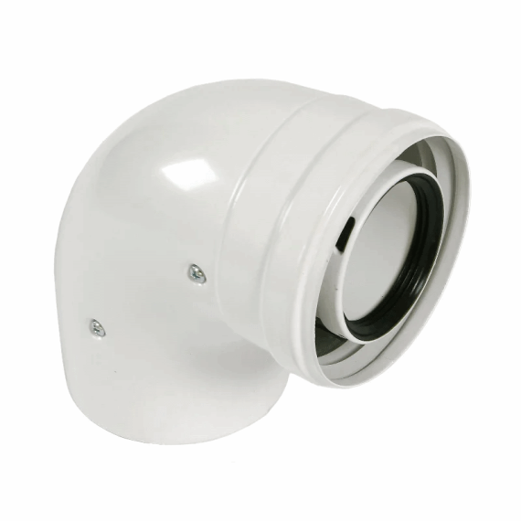 KHG71408871- BAXI Коаксиальный отвод PP 87°, диам. 80/125 для конденсационных котлов - изображение | Океан тепла