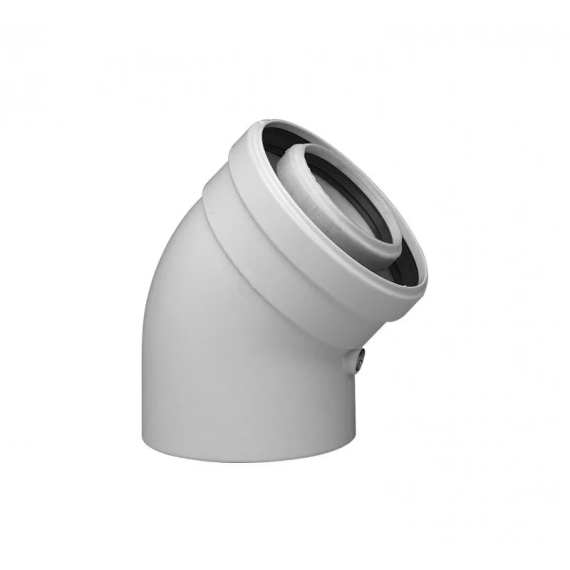 KUG71413351- BAXI Коаксиальный отвод PP 45°, диам. 110/160 мм для конденсационных котлов - изображение | Океан тепла