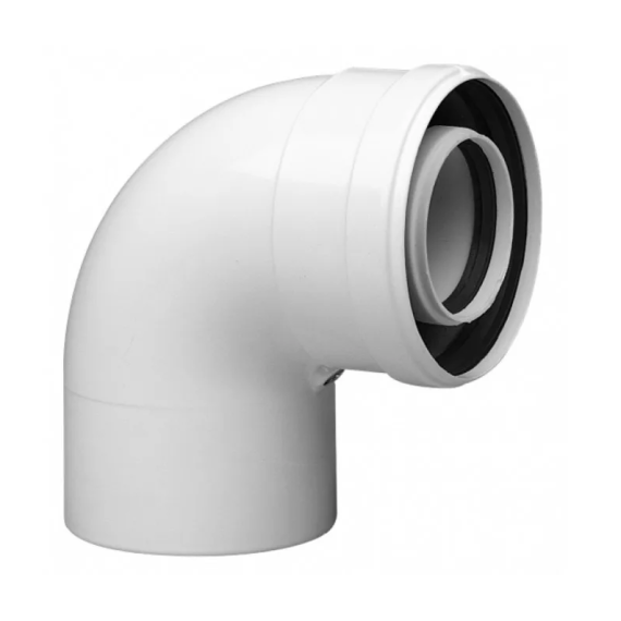 KUG71413361- BAXI Коаксиальный отвод PP 87°, диам. 110/160 мм для конденсационных котлов - изображение | Океан тепла