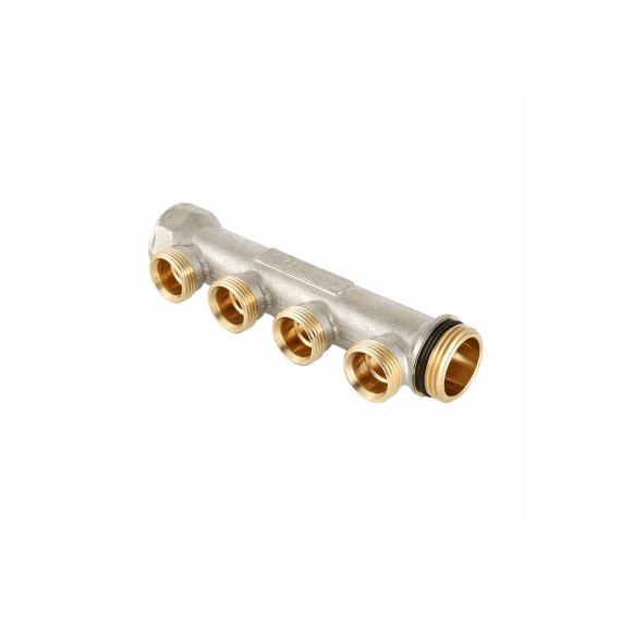 VALTEC Коллектор 1" никелированный, 2 вых. НР - 3/4" евроконус - изображение | Океан тепла