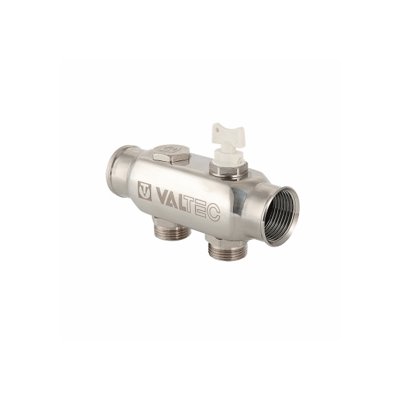 VALTEC Коллектор 1" (нержавеющая сталь), 4 вых. НР - 3/4" евроконус - изображение | Океан тепла