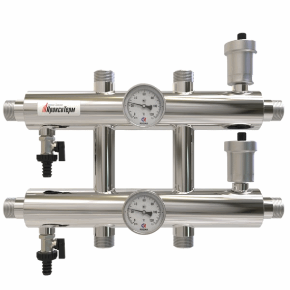 Распределительный коллектор ProxyTherm GK 25-3 (3 контура - 1"НР) - изображение | Океан тепла