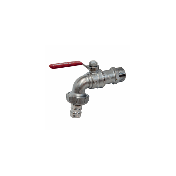 Шаровой кран латунный 3/4" НР, садовый, ручка-рычаг, Giacomini R621X014 - изображение | Океан тепла