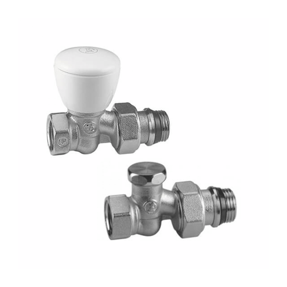 Комплект для отопительных приборов прямой ручной 1/2" НР-ВР, R706K, Giacomini R706KX003 - изображение | Океан тепла