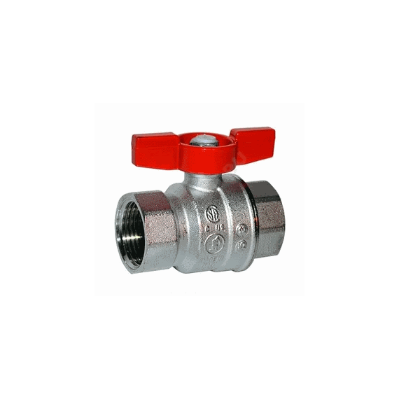 Шаровой кран латунный полнопр. 1/2"ВР, ручка-бабочка, Giacomini R851X023 - изображение | Океан тепла