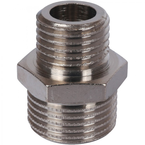 STOUT Ниппель переходной НР Никель 1/4"X1/8" - изображение | Океан тепла