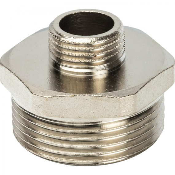 STOUT Ниппель переходной НР Никель 1 1/2"X3/4" - изображение | Океан тепла