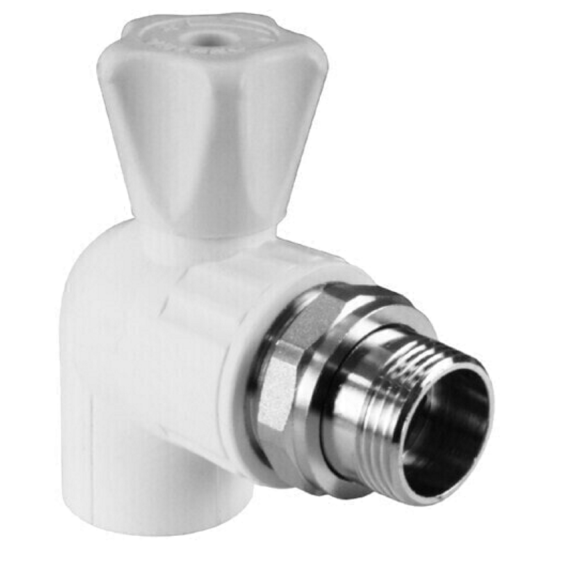 Кран шаровой для радиатора угловой 20х1/2" Valfex