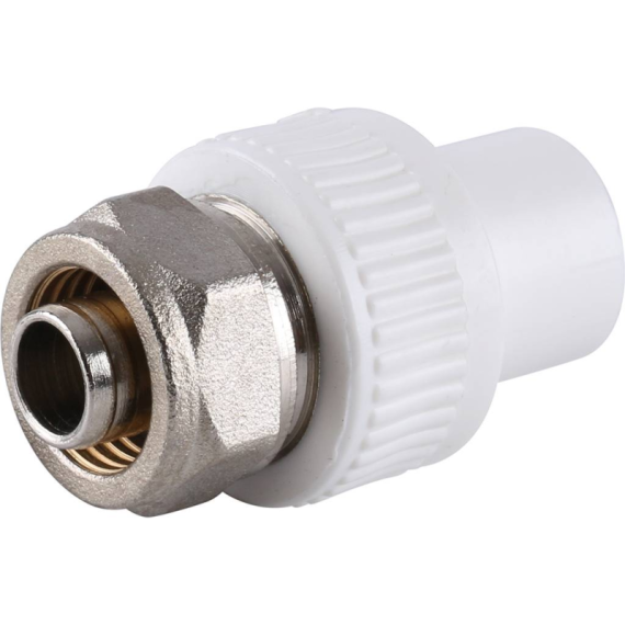 Комбинированная муфта для соединения PPR-PEX труб 20х16 Valfex