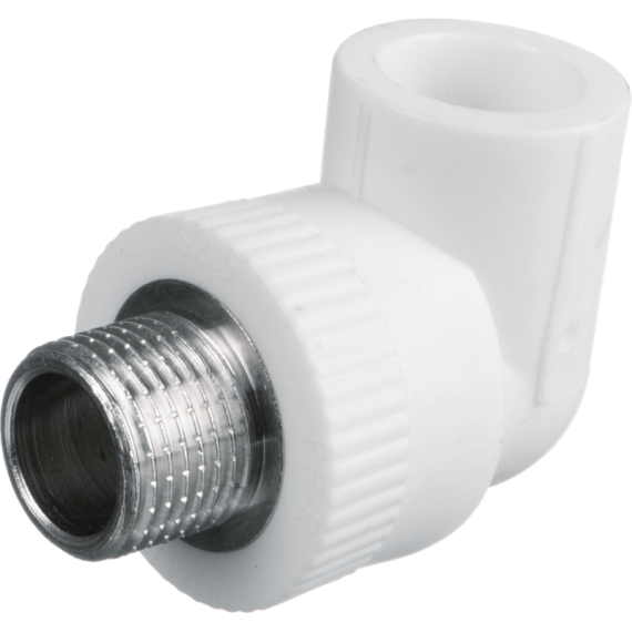 Угольник переходной с наружной резьбой 25х1/2" Valfex