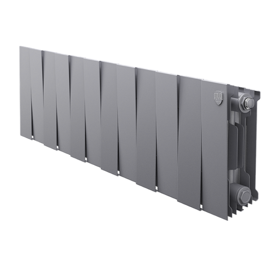 Биметаллический радиатор Royal Thermo PianoForte Silver Satin 200/100 секций 12