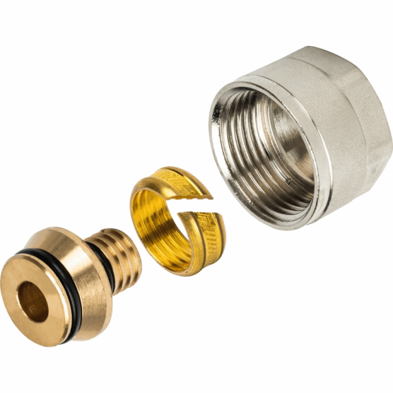 STOUT Фитинг компрессионный для труб PE-X/AL/PE-X 16х2,0х3/4" - изображение | Океан тепла