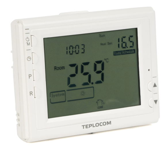 Встраиваемый программируемый комнатный термостат TEPLOCOM TS-Prog-220/3A