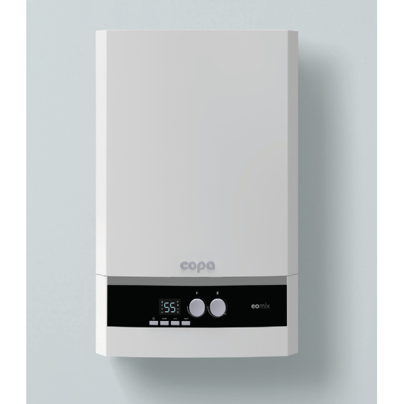 Газовый настенный конденсационный двухконтурный котел HERMES COPA EOMIX 35 кВт