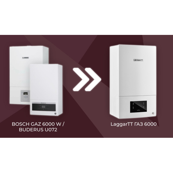 Настенный газовый одноконтурный конвекционный котёл с закрытой камерой LaggarTT ГАЗ 6000 24H RN