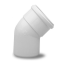 KHG71409451- BAXI Комплект из 2 отводов d80 45° из полипропилена для конденсационных котлов - изображение | Океан тепла