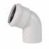 Отвод с раструбом 78х67°, белый, Ostendorf Skolan dB 333130 - изображение | Океан тепла